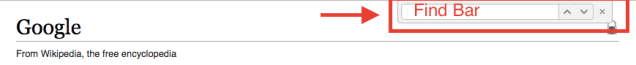 find-bar