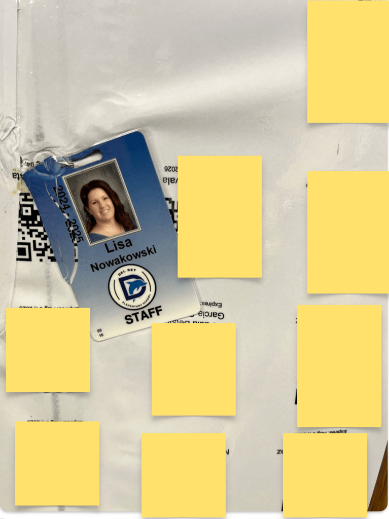 What’s left of my dignity, laminated for all eternity.